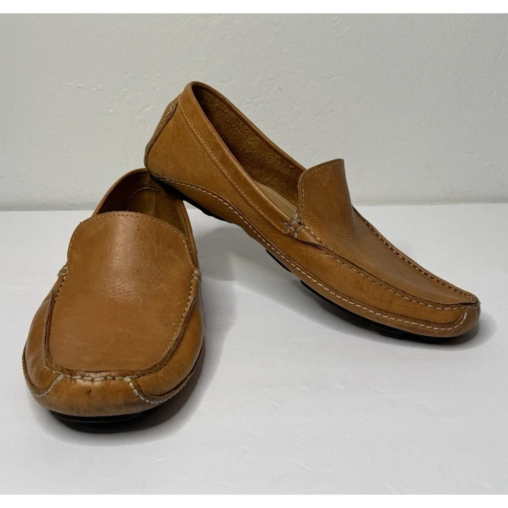 Giorgio Brutini Le Glove Mens Loafers Tan Slip-On Sz 12M Leather Comfort Casual